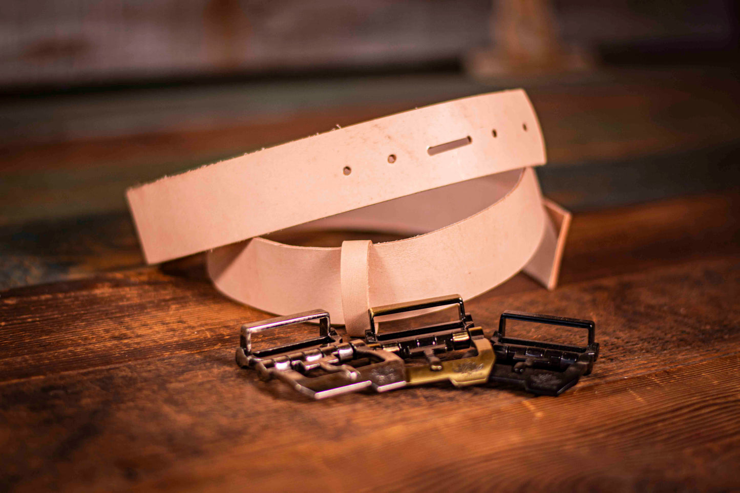 Customizable Leather Belt - Tooled, Hand-Carved, Painted Design with Personalized Options