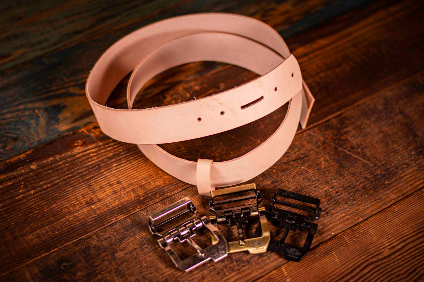 Customizable Leather Belt - Tooled, Hand-Carved, Painted Design with Personalized Options