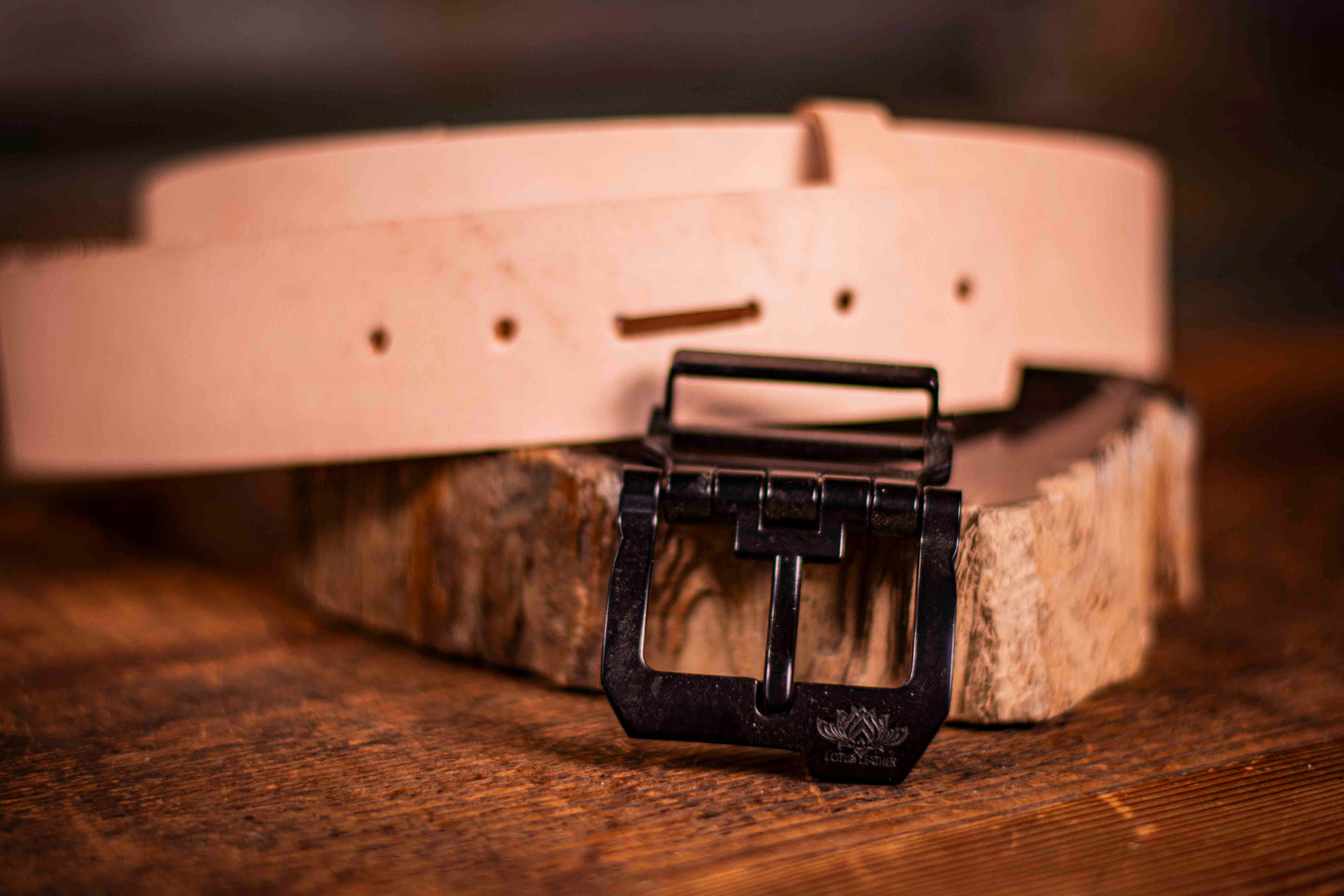 Customizable Leather Belt - Tooled, Hand-Carved, Painted Design with Personalized Options