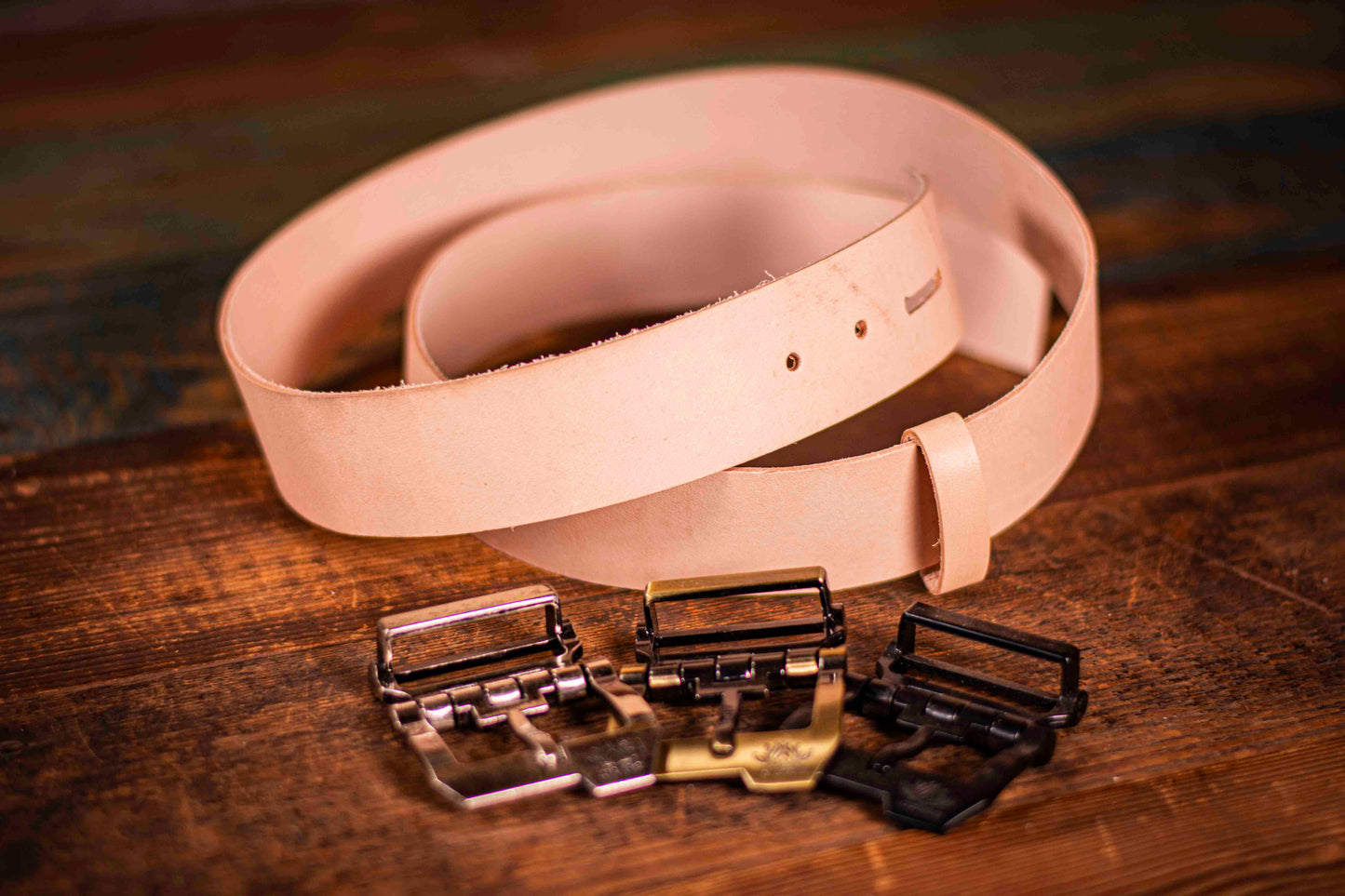 Customizable Leather Belt - Tooled, Hand-Carved, Painted Design with Personalized Options